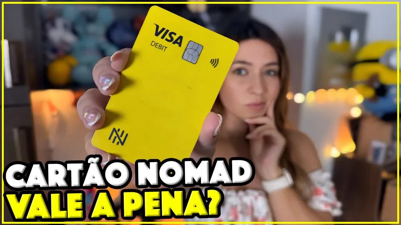 Cartão Nomad Visa débito na mão da Gabi — vale a pena usar em Orlando?