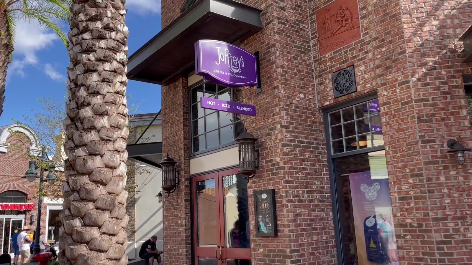 Fachada do Joffrey's Coffee na ilha do Disney Springs