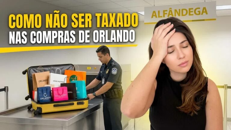 Como não ser taxado nas compras de Orlando: cota da alfândega brasileira