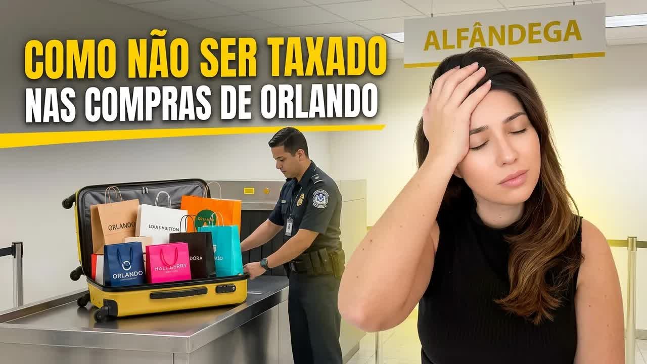 Como não ser taxado nas compras de Orlando: cota da alfândega brasileira