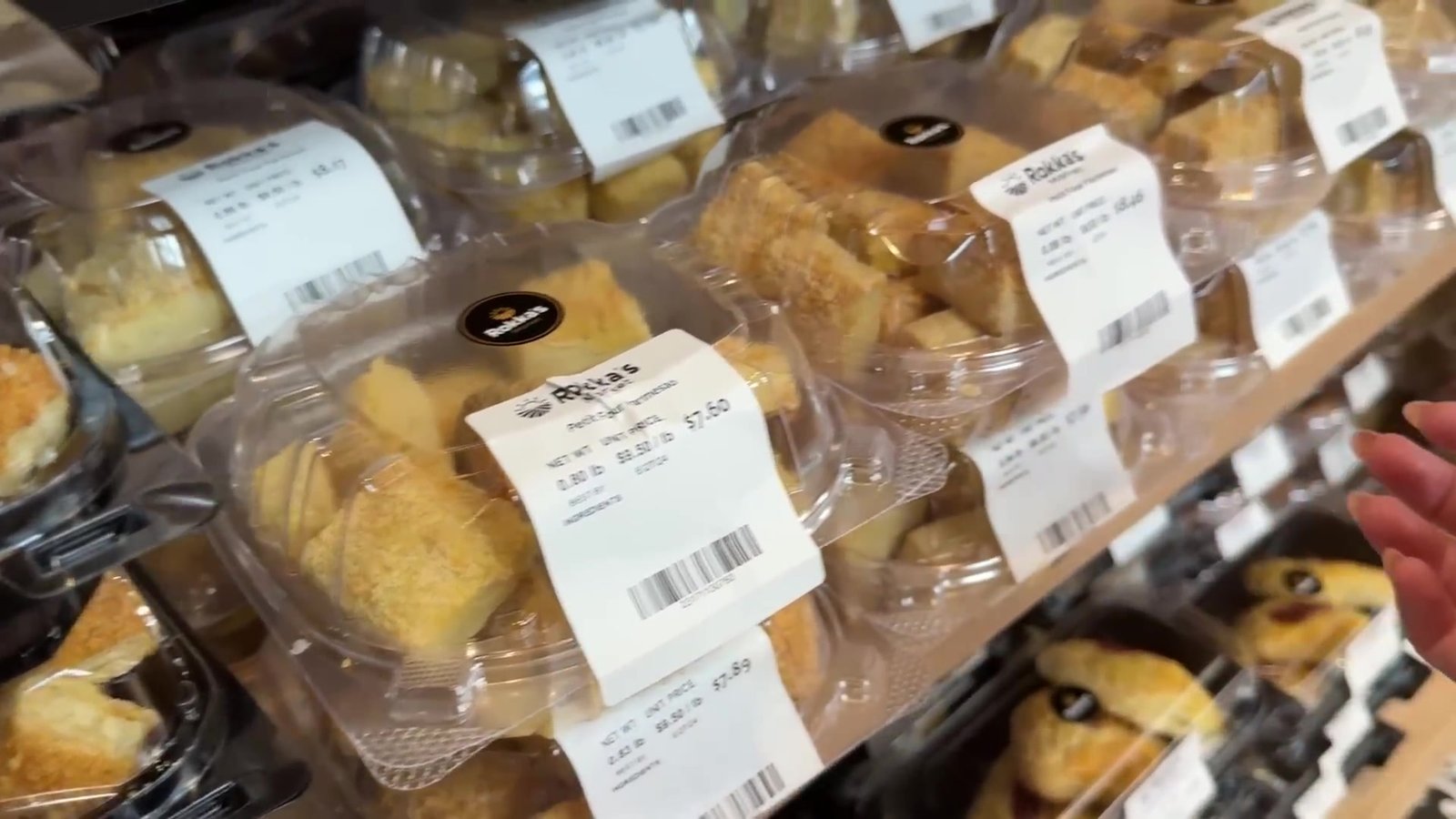 Produtos embalados da padaria do Rokka's