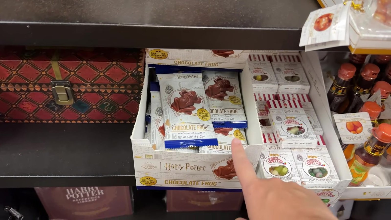 Caixa de sapos de chocolate de Harry Potter na Books-A-Million